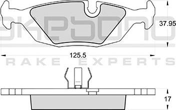 Akebono AN-4077KE - Гальмівні колодки, дискові гальма autozip.com.ua