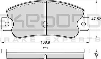 Akebono AN-4192K - Гальмівні колодки, дискові гальма autozip.com.ua