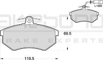 Akebono AN-4169WK - Гальмівні колодки, дискові гальма autozip.com.ua