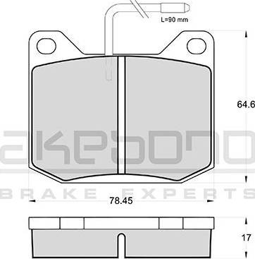 Akebono AN-4110WK - Гальмівні колодки, дискові гальма autozip.com.ua