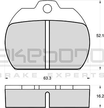 Akebono AN-4117K - Гальмівні колодки, дискові гальма autozip.com.ua