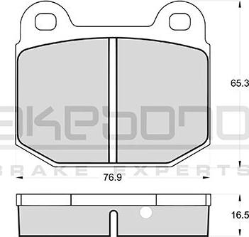 Akebono AN-4185WKE - Гальмівні колодки, дискові гальма autozip.com.ua