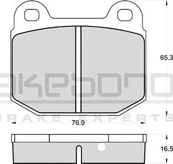 Akebono AN-4185WK - Гальмівні колодки, дискові гальма autozip.com.ua