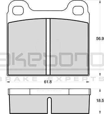 Akebono AN-4139KE - Гальмівні колодки, дискові гальма autozip.com.ua