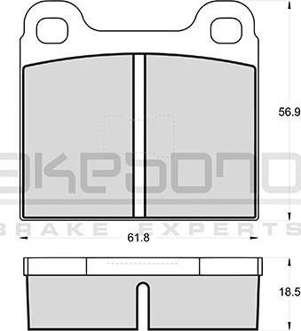 Akebono AN-4139K - Гальмівні колодки, дискові гальма autozip.com.ua