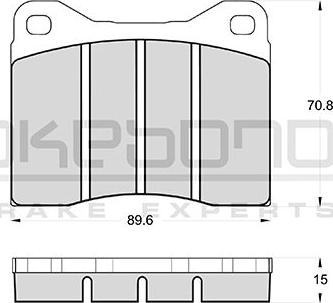 Akebono AN-4136KE - Гальмівні колодки, дискові гальма autozip.com.ua