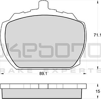 Akebono AN-4132K - Гальмівні колодки, дискові гальма autozip.com.ua