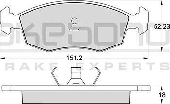 Akebono AN-4178WK - Гальмівні колодки, дискові гальма autozip.com.ua