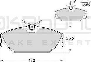 Akebono AN-4396WK - Гальмівні колодки, дискові гальма autozip.com.ua