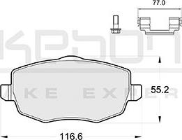 Akebono AN-4365KE - Гальмівні колодки, дискові гальма autozip.com.ua