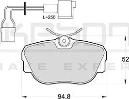 Akebono AN-4304WKE - Гальмівні колодки, дискові гальма autozip.com.ua