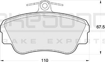 Akebono AN-4386KE - Гальмівні колодки, дискові гальма autozip.com.ua