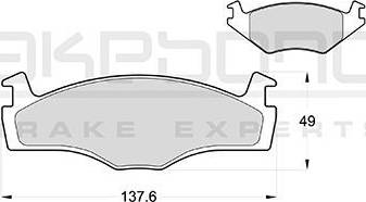 Akebono AN-4387K - Гальмівні колодки, дискові гальма autozip.com.ua