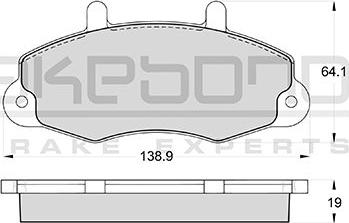 Akebono AN-4379KE - Гальмівні колодки, дискові гальма autozip.com.ua