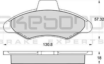Akebono AN-4375K - Гальмівні колодки, дискові гальма autozip.com.ua