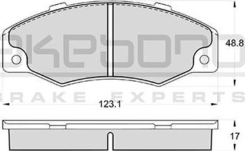 Akebono AN-4376WKE - Гальмівні колодки, дискові гальма autozip.com.ua
