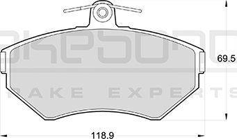 Akebono AN-4373K - Гальмівні колодки, дискові гальма autozip.com.ua