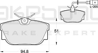 Akebono AN-4290WKE - Гальмівні колодки, дискові гальма autozip.com.ua