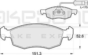 Akebono AN-4297KE - Гальмівні колодки, дискові гальма autozip.com.ua