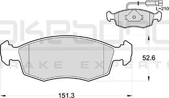 Akebono AN-4249WKE - Гальмівні колодки, дискові гальма autozip.com.ua