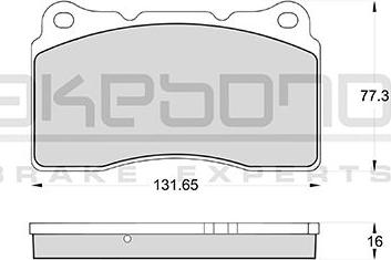 Akebono AN-4251WK - Гальмівні колодки, дискові гальма autozip.com.ua