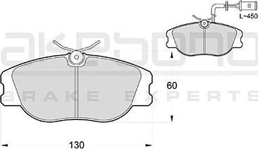 Akebono AN-4208WKE - Гальмівні колодки, дискові гальма autozip.com.ua