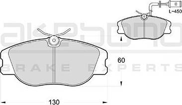 Akebono AN-4208WK - Гальмівні колодки, дискові гальма autozip.com.ua