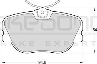 Akebono AN-4219KE - Гальмівні колодки, дискові гальма autozip.com.ua