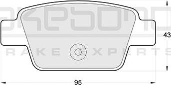 Akebono AN-4284KE - Гальмівні колодки, дискові гальма autozip.com.ua