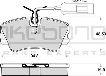 Akebono AN-4236WK - Гальмівні колодки, дискові гальма autozip.com.ua