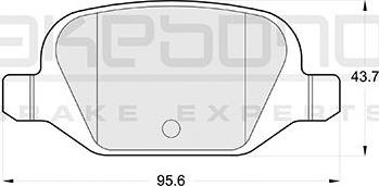 Akebono AN-4278KE - Гальмівні колодки, дискові гальма autozip.com.ua