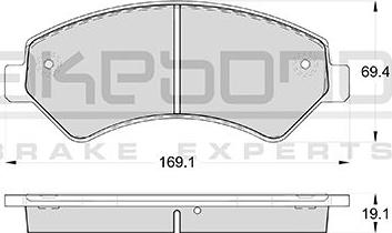 Akebono AN-4792WK - Гальмівні колодки, дискові гальма autozip.com.ua