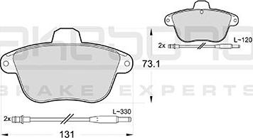 Akebono AN-4744WKE - Гальмівні колодки, дискові гальма autozip.com.ua