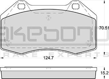 Akebono AN-4740K - Гальмівні колодки, дискові гальма autozip.com.ua