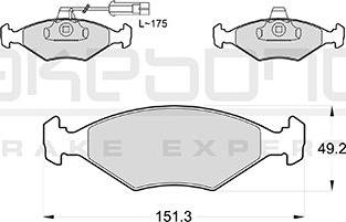 Akebono AN-4759KE - Гальмівні колодки, дискові гальма autozip.com.ua