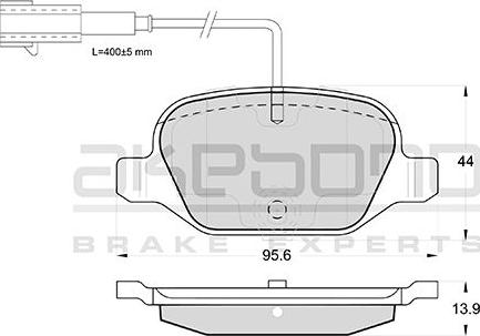 Akebono AN-4754WK - Гальмівні колодки, дискові гальма autozip.com.ua