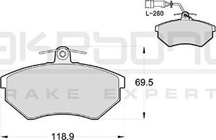 Akebono AN-4755WK - Гальмівні колодки, дискові гальма autozip.com.ua