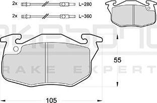 Akebono AN-4753WKE - Гальмівні колодки, дискові гальма autozip.com.ua