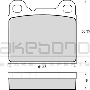 Valeo 540022 - Гальмівні колодки, дискові гальма autozip.com.ua