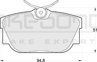 Akebono AN-4780K - Гальмівні колодки, дискові гальма autozip.com.ua