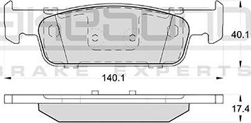 Akebono AN-4787K - Гальмівні колодки, дискові гальма autozip.com.ua