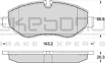 Akebono AN-4723KE - Гальмівні колодки, дискові гальма autozip.com.ua