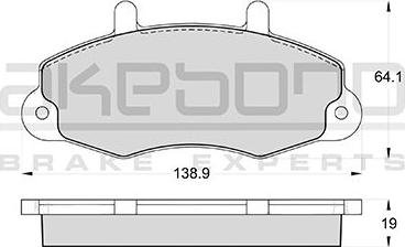 Akebono AN-4776KE - Гальмівні колодки, дискові гальма autozip.com.ua