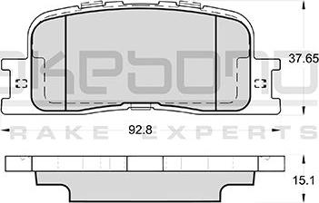 Akebono AN-659KE - Гальмівні колодки, дискові гальма autozip.com.ua