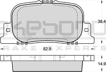 Akebono AN-604K - Гальмівні колодки, дискові гальма autozip.com.ua