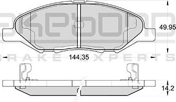 Akebono AN-675WK - Гальмівні колодки, дискові гальма autozip.com.ua