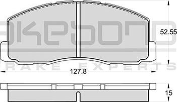 Akebono AN-110KE - Гальмівні колодки, дискові гальма autozip.com.ua