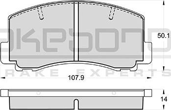 Akebono AN-138K - Гальмівні колодки, дискові гальма autozip.com.ua