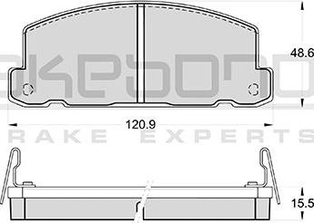 Akebono AN-137WK - Гальмівні колодки, дискові гальма autozip.com.ua