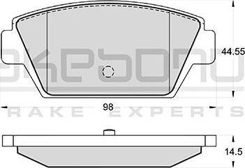 Akebono AN-128K - Гальмівні колодки, дискові гальма autozip.com.ua